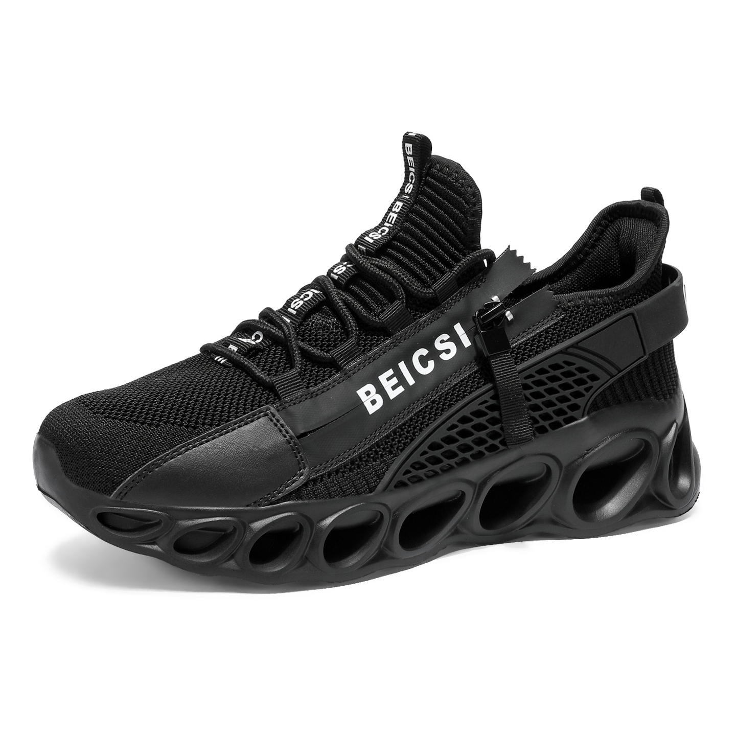 Softsfeel® Men's Side-Zip ComfortFit Walking Shoes - Black