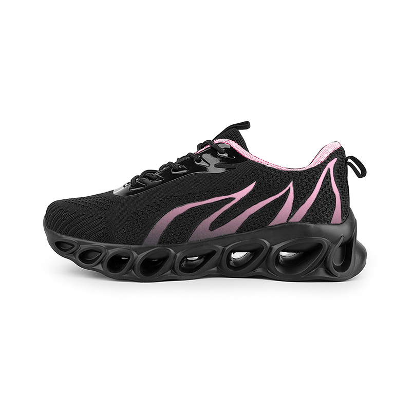 Softsfeel Women's Relieve Foot Pain Perfect Walking Shoes - Black Pink