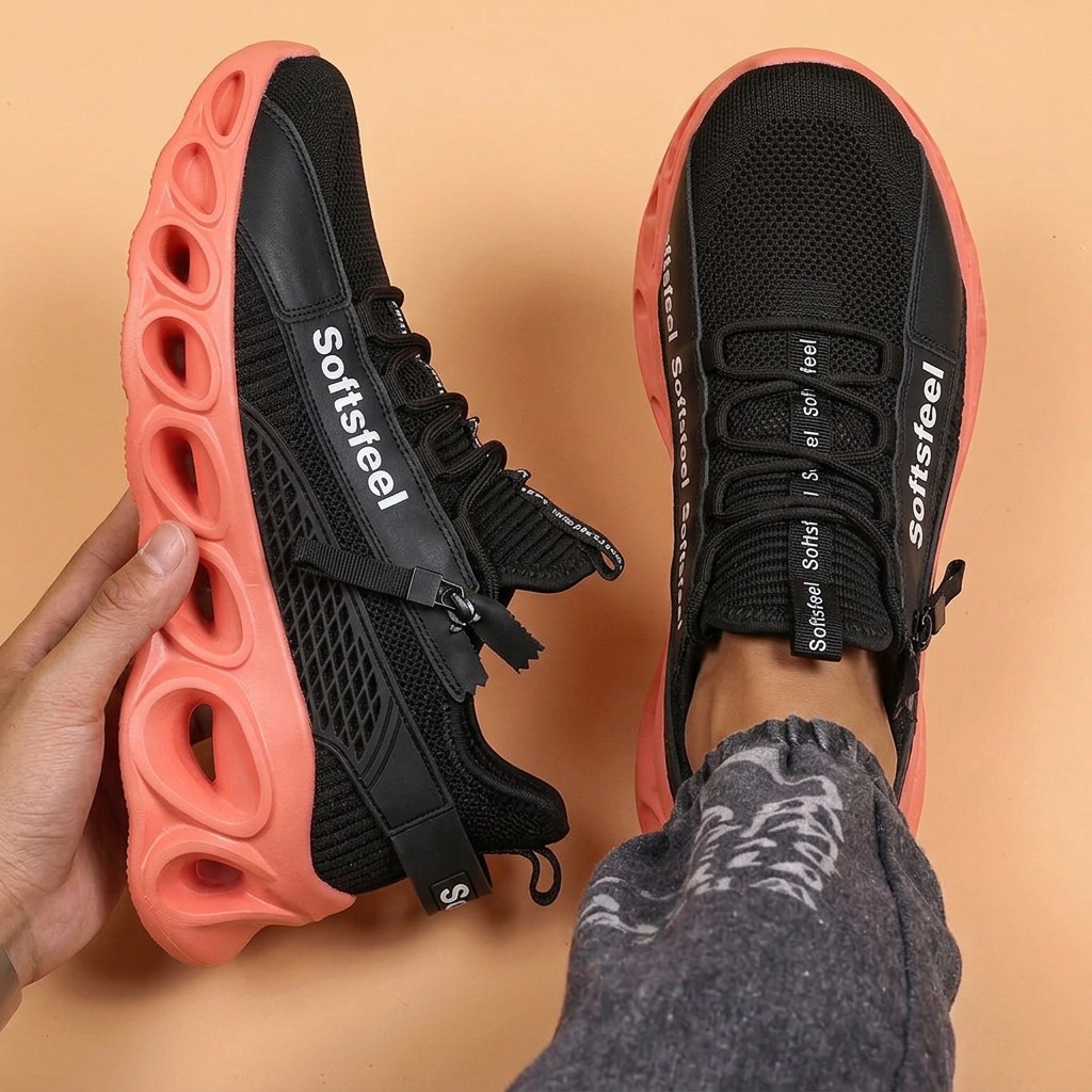 Women's Cloud Wanderer V7 - Black Orange