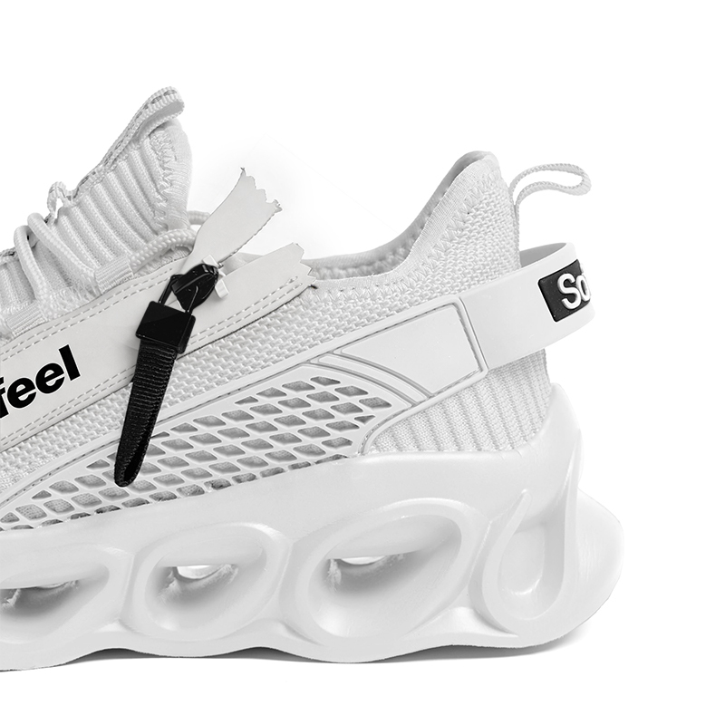 Softsfeel® Men's Side-Zip ComfortFit Walking Shoes - White