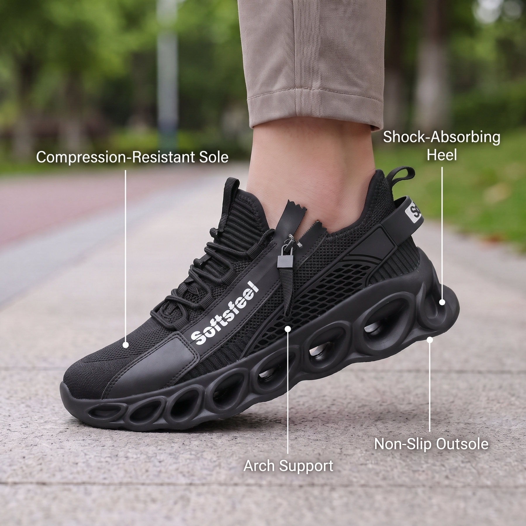 Men's Cloud Wanderer V7 - Black