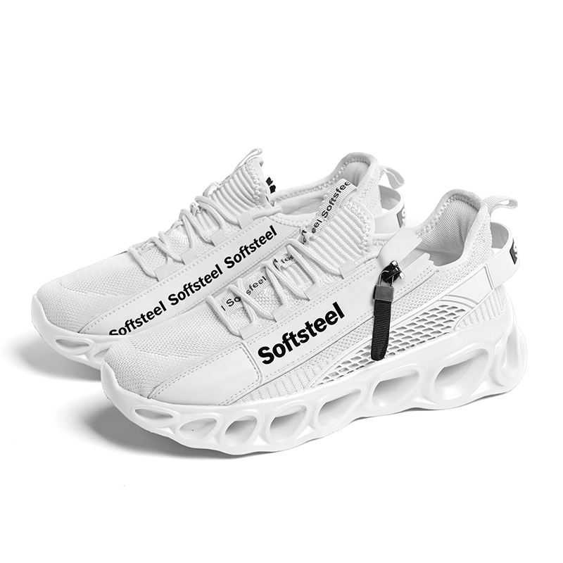 Softsfeel® Men's Side-Zip ComfortFit Walking Shoes - White