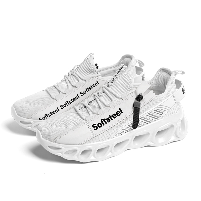 Softsfeel® Men's Side-Zip ComfortFit Walking Shoes - White