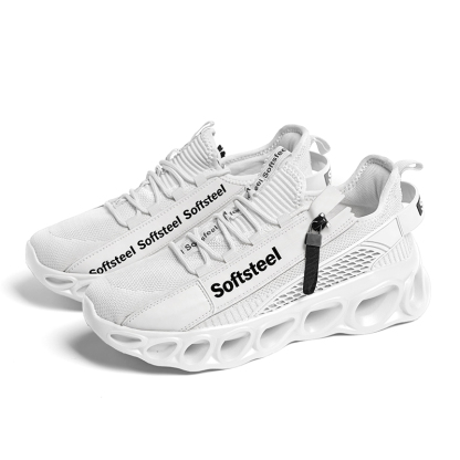 Softsfeel® Men's Side-Zip ComfortFit Walking Shoes - White