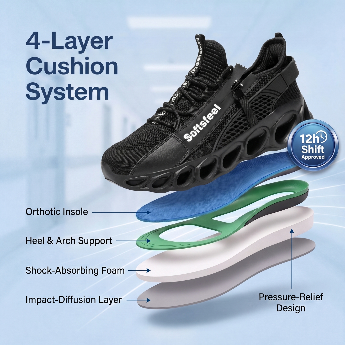Women's Cloud Wanderer V7 - Black