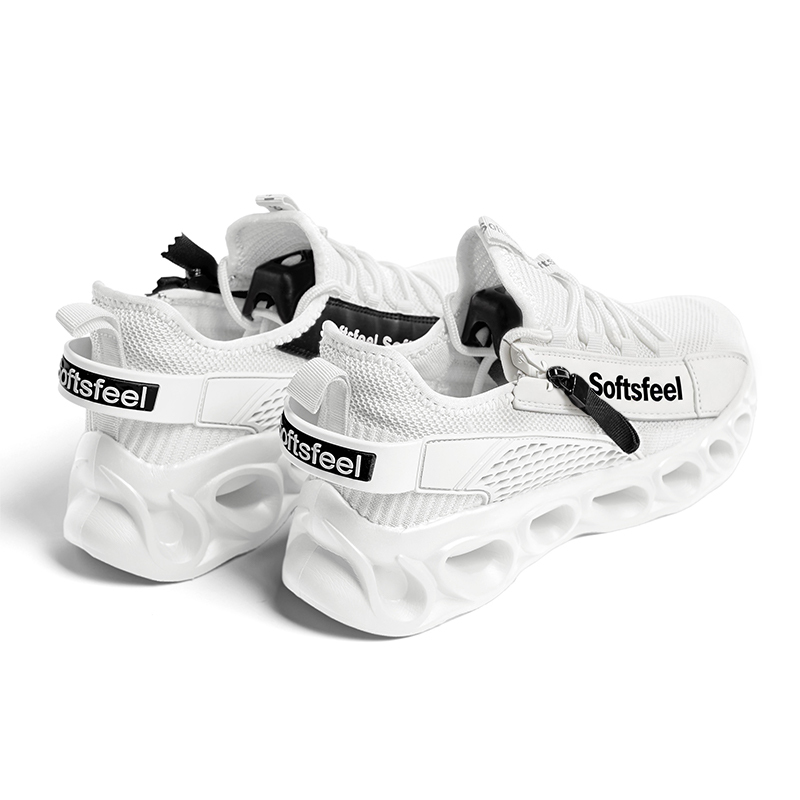 Softsfeel® Men's Side-Zip ComfortFit Walking Shoes - White