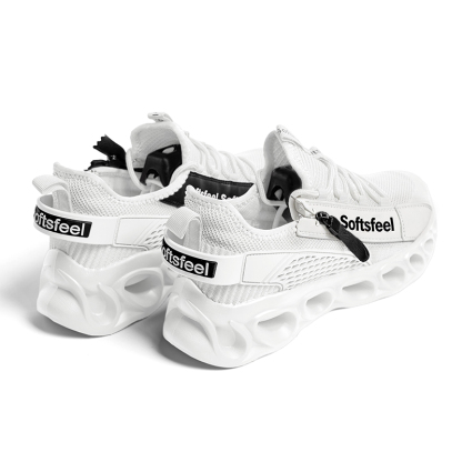 Softsfeel® Men's Side-Zip ComfortFit Walking Shoes - White
