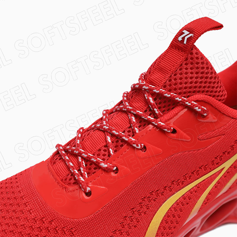 Softsfeel Men's Relieve Foot Pain Perfect Walking Shoes - Red-SOFTSFEEL