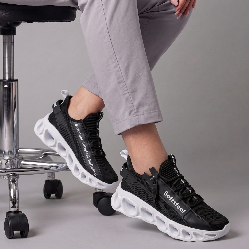Men's Cloud Wanderer V7 - Black White