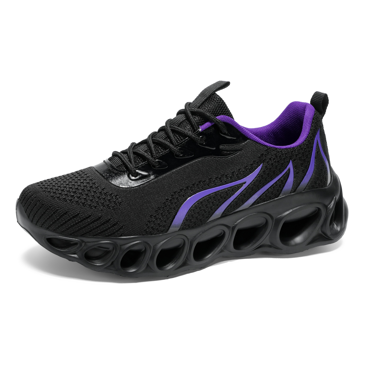 Softsfeel® Men's Relieve Foot Pain Perfect Walking Shoes - Black Purple