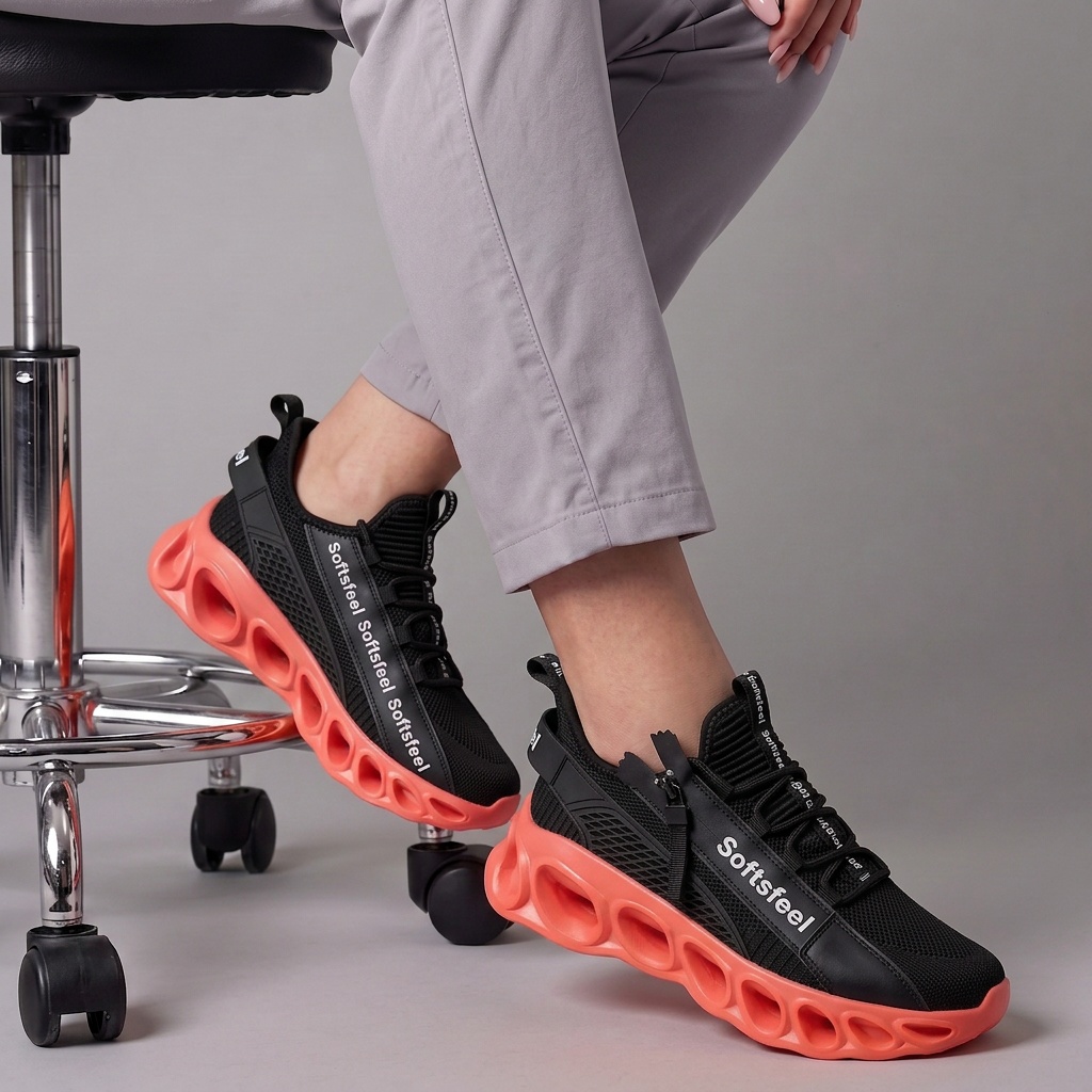 Men's Cloud Wanderer V7 - Black Orange