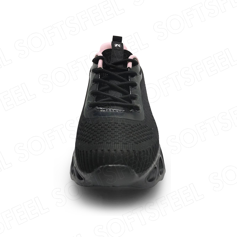 Softsfeel Women's Relieve Foot Pain Perfect Walking Shoes - Black Pink-SOFTSFEEL
