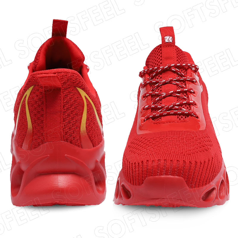 Softsfeel Men's Relieve Foot Pain Perfect Walking Shoes - Red-SOFTSFEEL