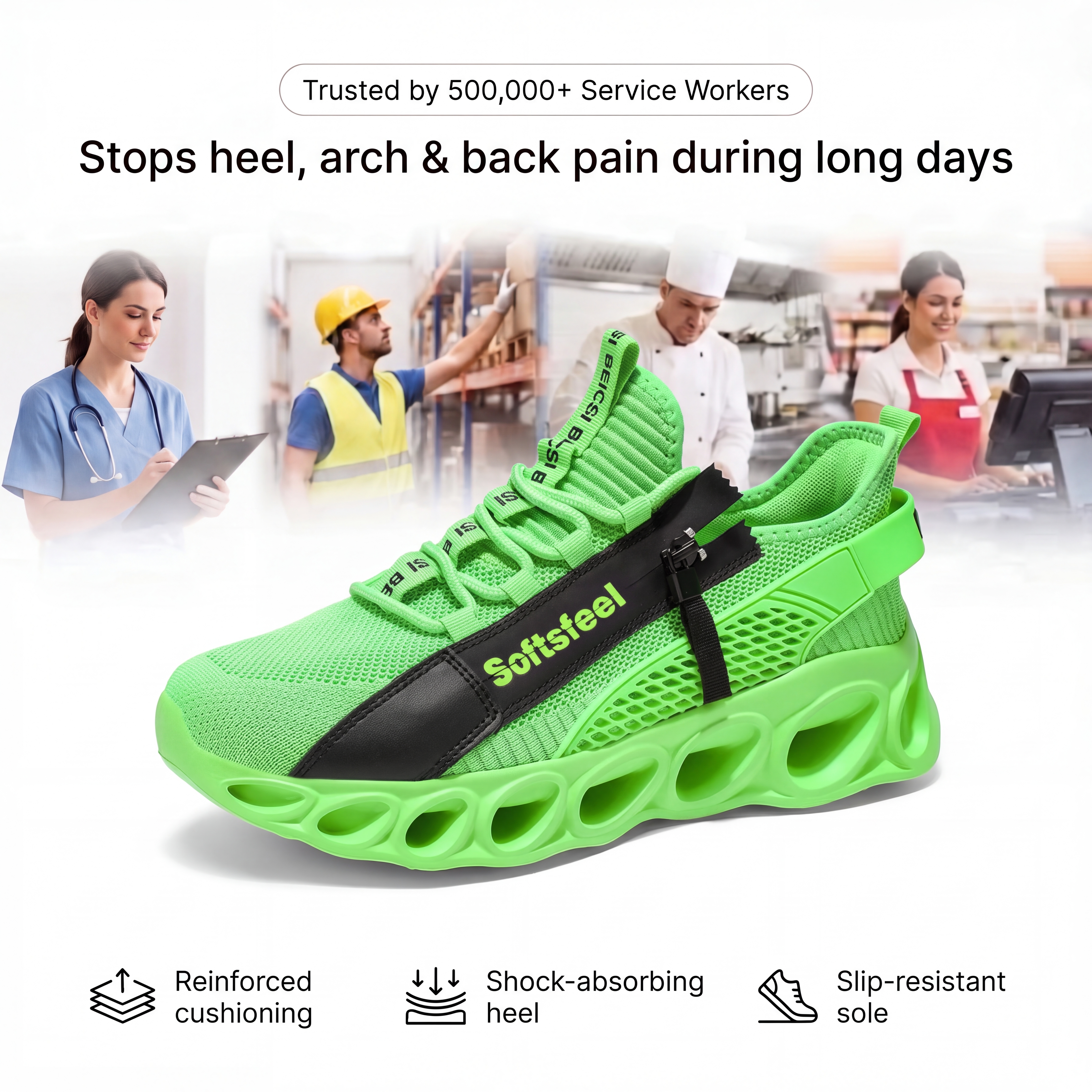 Men's Cloud Wanderer V7 - Green