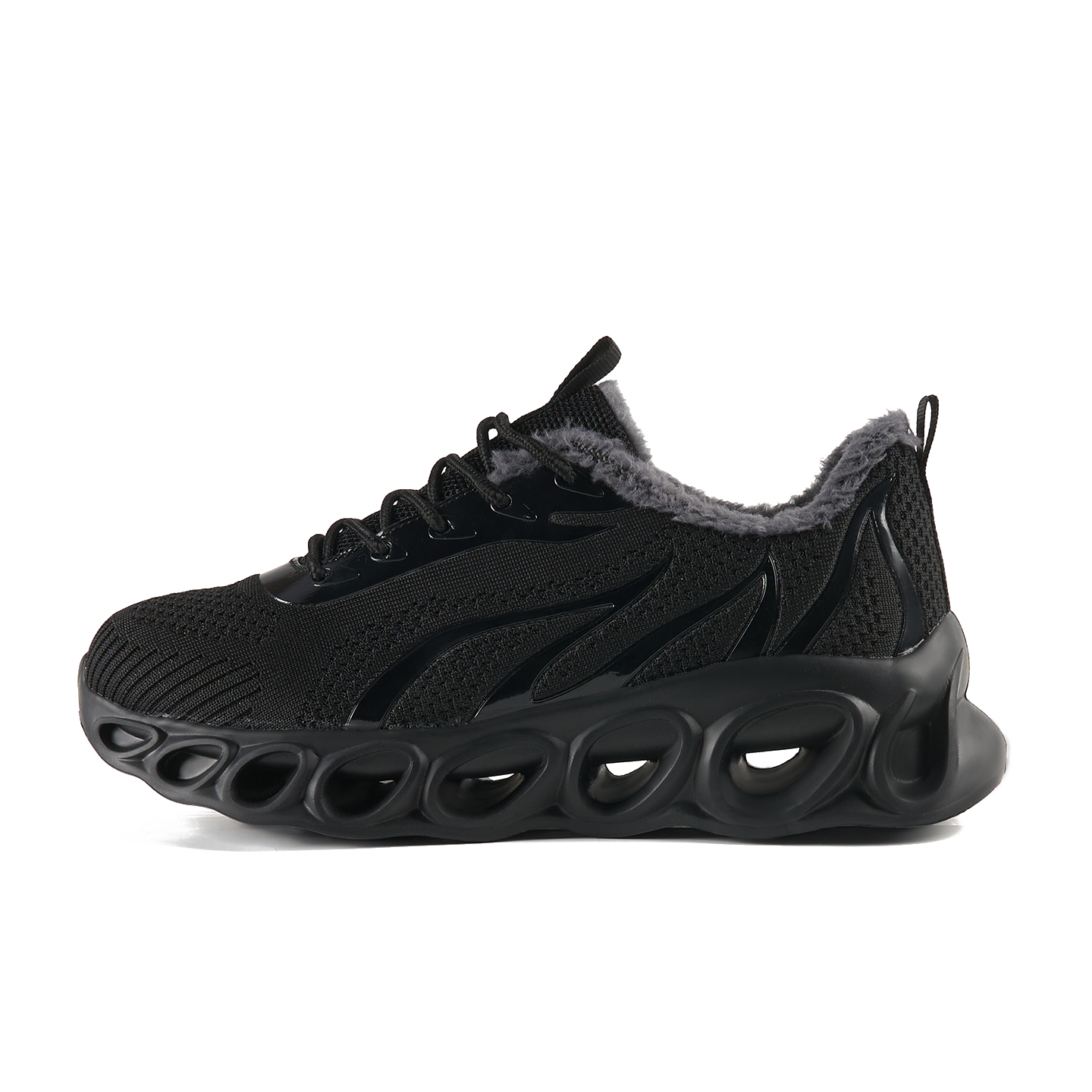 Softsfeel Men's Winter Relieve Foot Pain Perfect Walking Shoes - Black-SOFTSFEEL