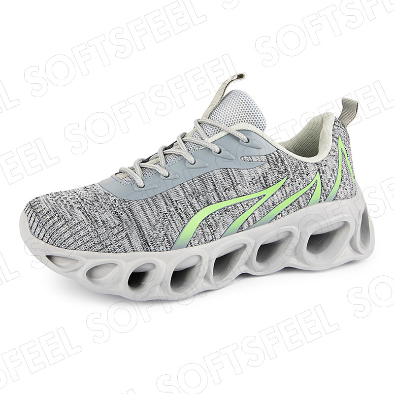 Softsfeel Men's Relieve Foot Pain Perfect Walking Shoes - Gray-SOFTSFEEL