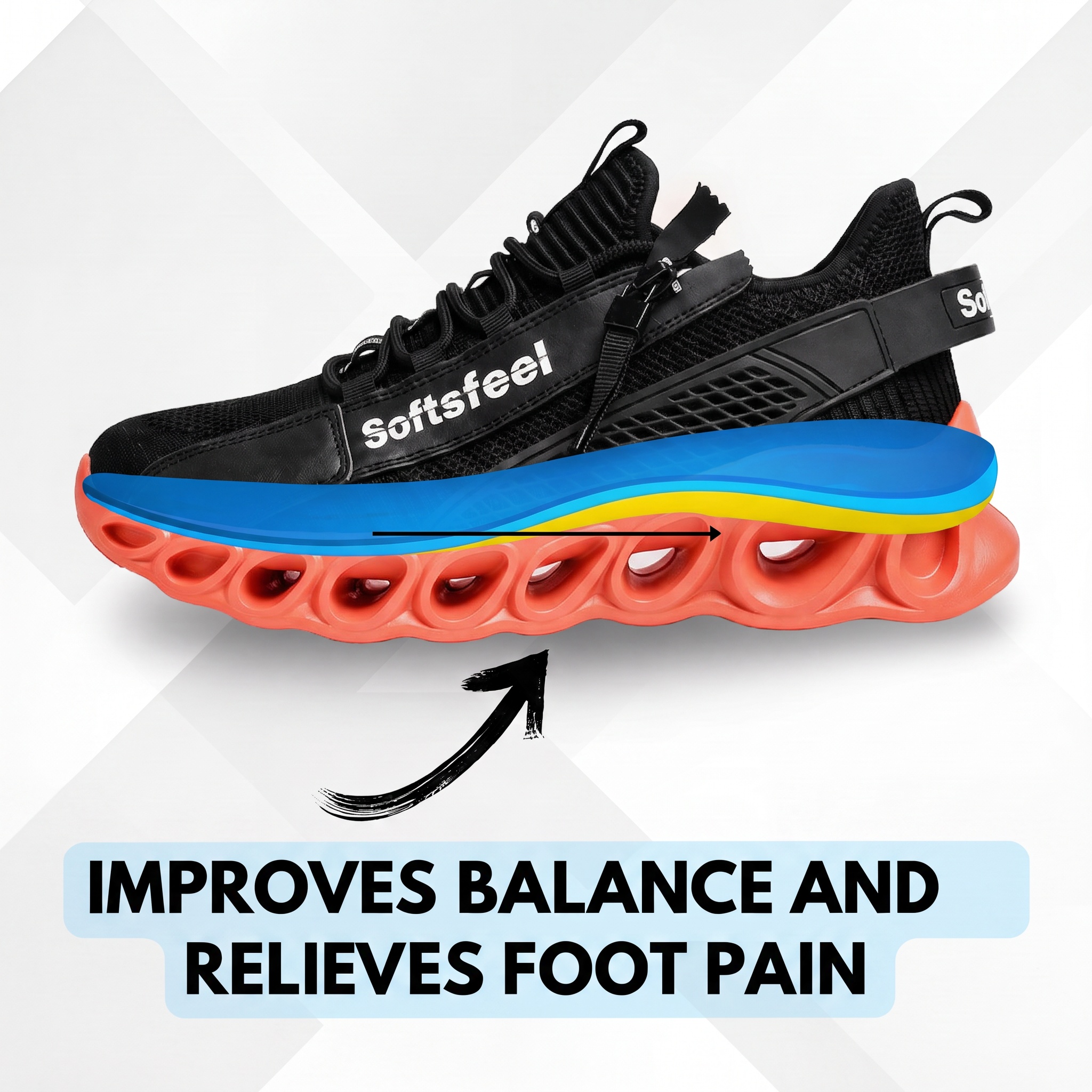 Women's Cloud Wanderer V7 - Black Orange