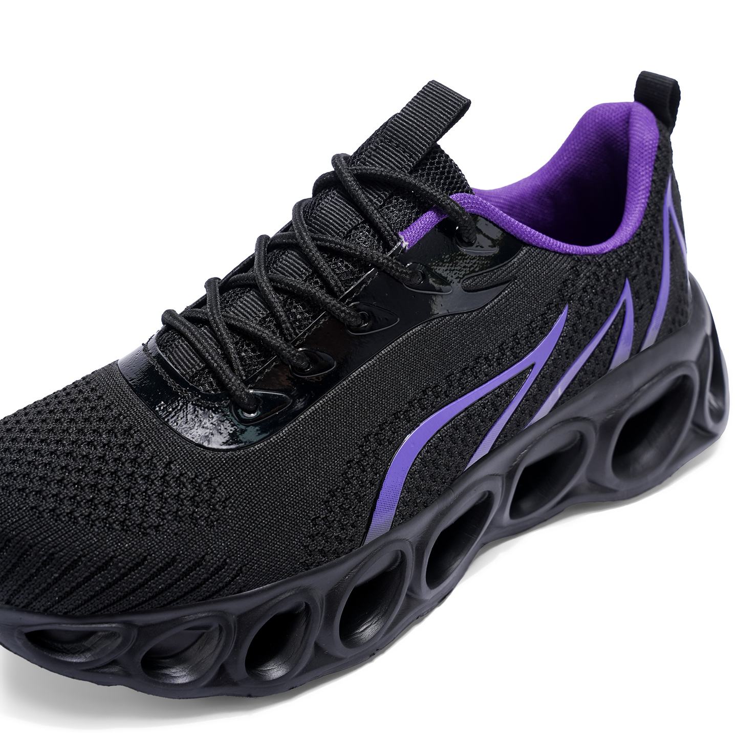 Softsfeel® Men's Relieve Foot Pain Perfect Walking Shoes - Black Purple