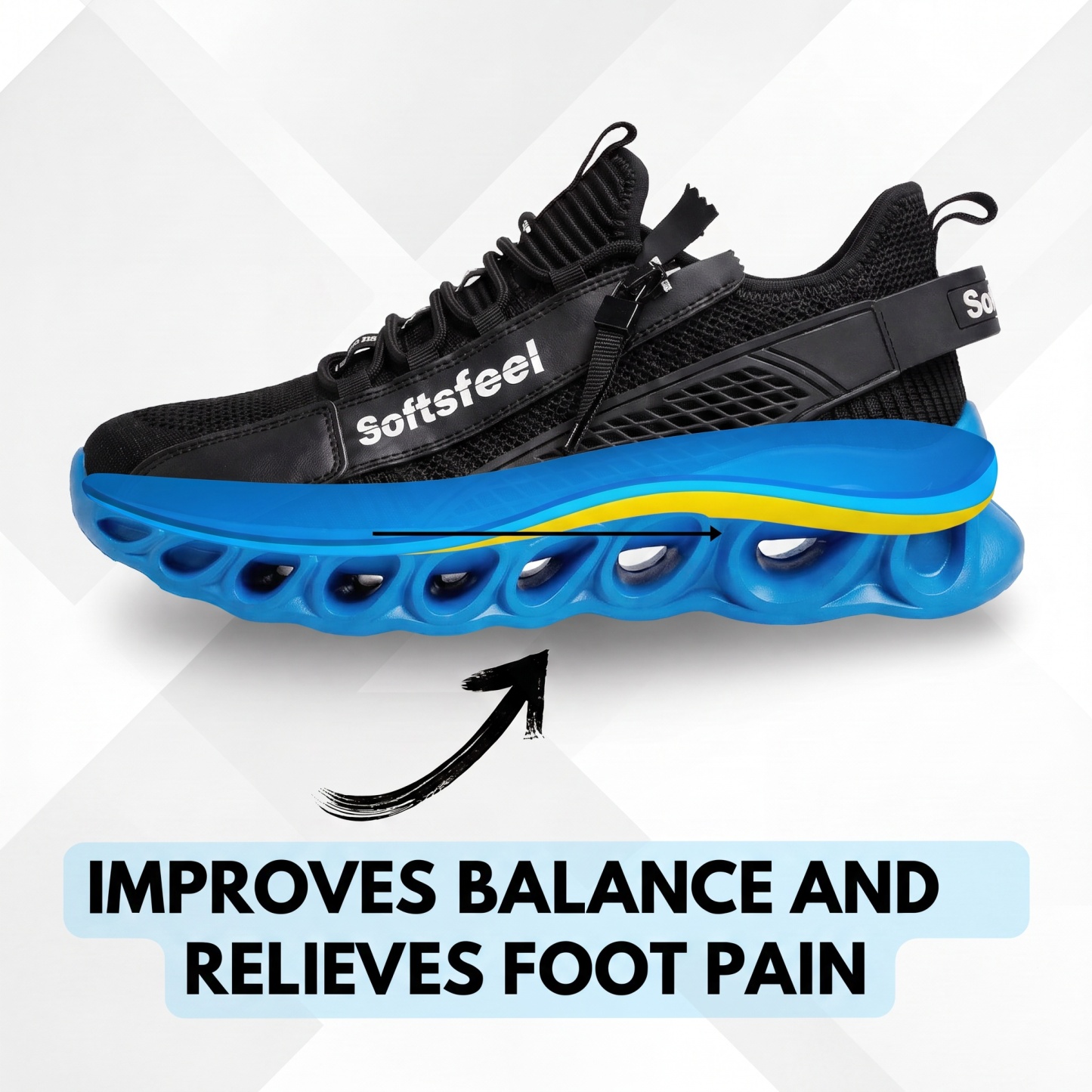 Men's Cloud Wanderer V7 - Black Blue