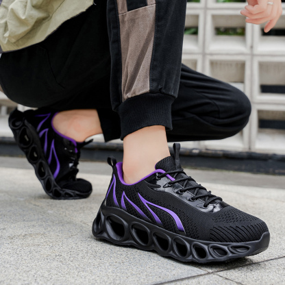 Softsfeel® Men's Relieve Foot Pain Perfect Walking Shoes - Black Purple