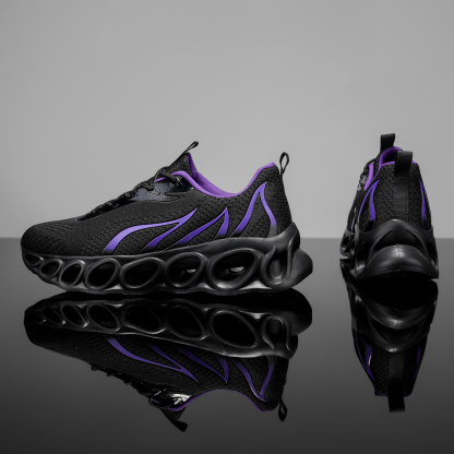 Softsfeel® Men's Relieve Foot Pain Perfect Walking Shoes - Black Purple