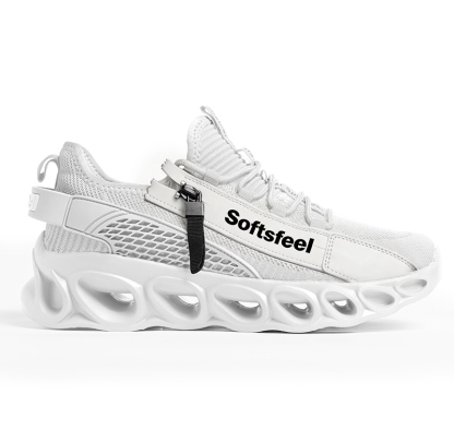 Softsfeel® Men's Side-Zip ComfortFit Walking Shoes - White