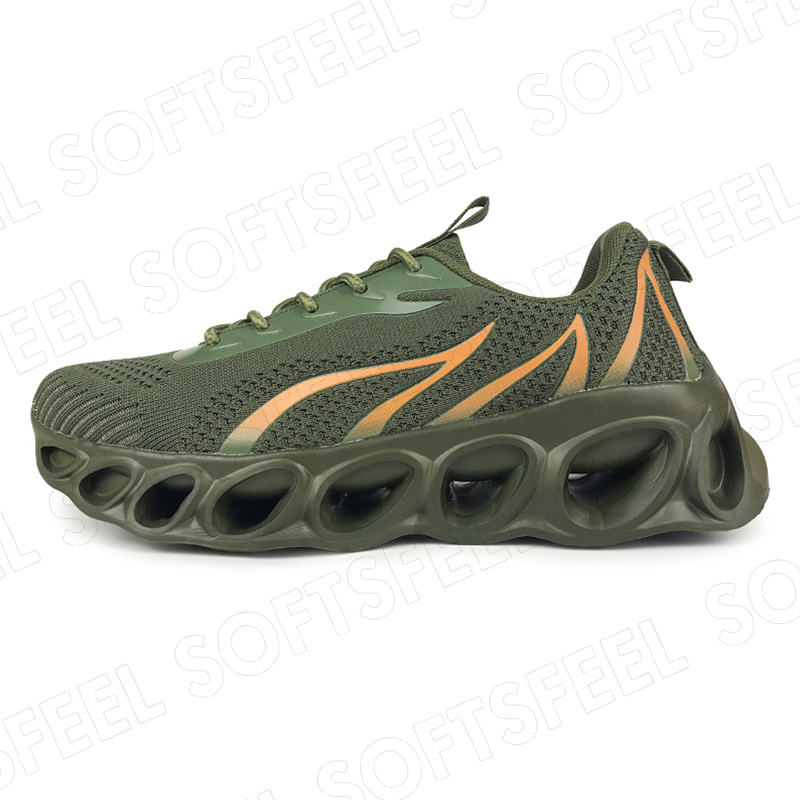 Softsfeel Men's Relieve Foot Pain Perfect Walking Shoes - Army Green-SOFTSFEEL