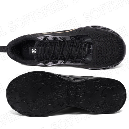 Softsfeel Women's Relieve Foot Pain Perfect Walking Shoes - Black Gold-SOFTSFEEL