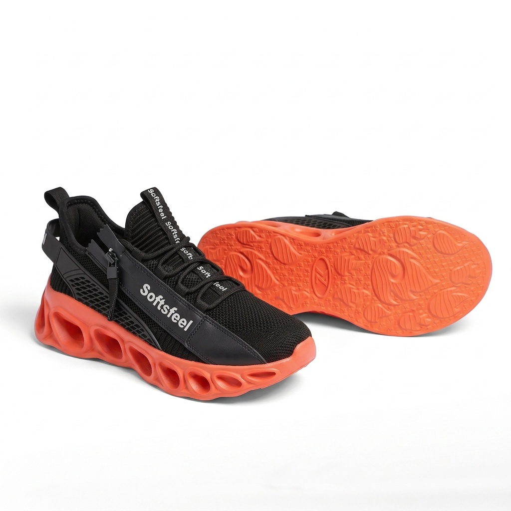 Men's Cloud Wanderer V7 - Black Orange