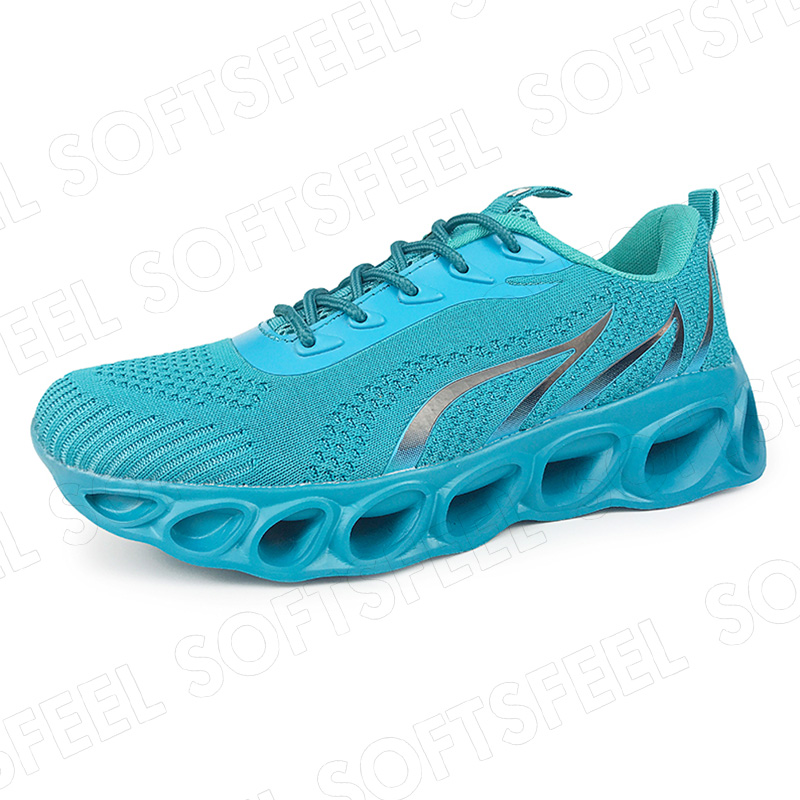 Softsfeel Men's Relieve Foot Pain Perfect Walking Shoes - Lake Blue-SOFTSFEEL