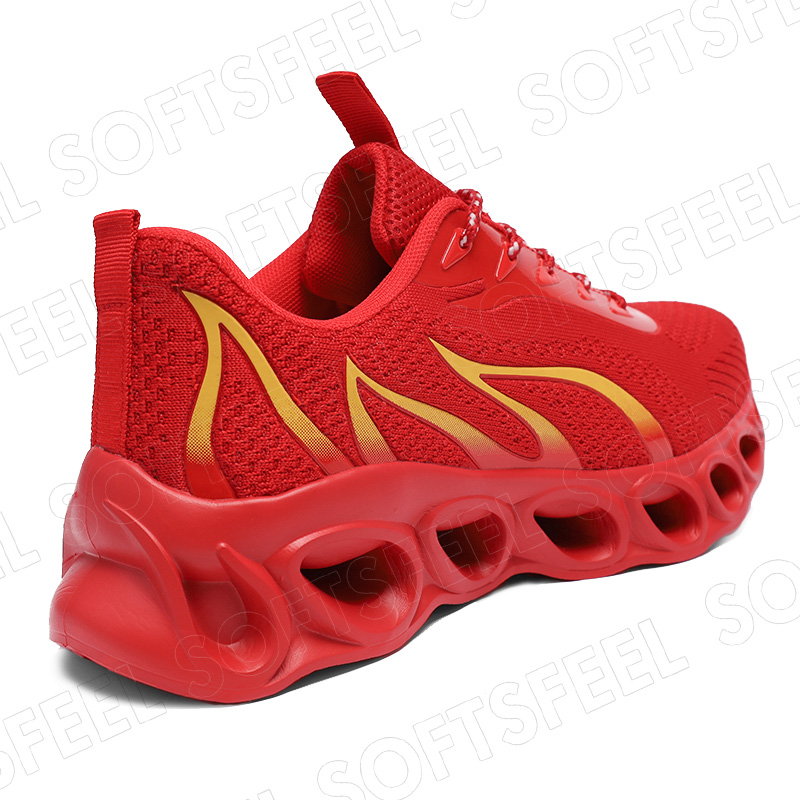Softsfeel Men's Relieve Foot Pain Perfect Walking Shoes - Red-SOFTSFEEL