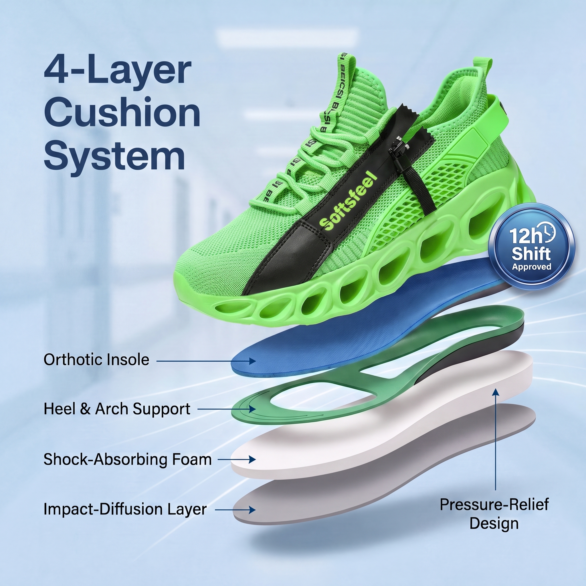 Men's Cloud Wanderer V7 - Green