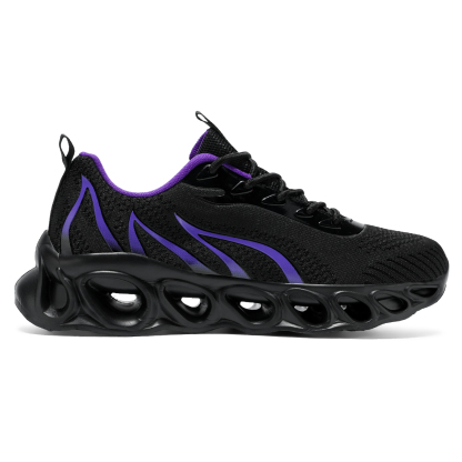 Softsfeel® Men's Relieve Foot Pain Perfect Walking Shoes - Black Purple