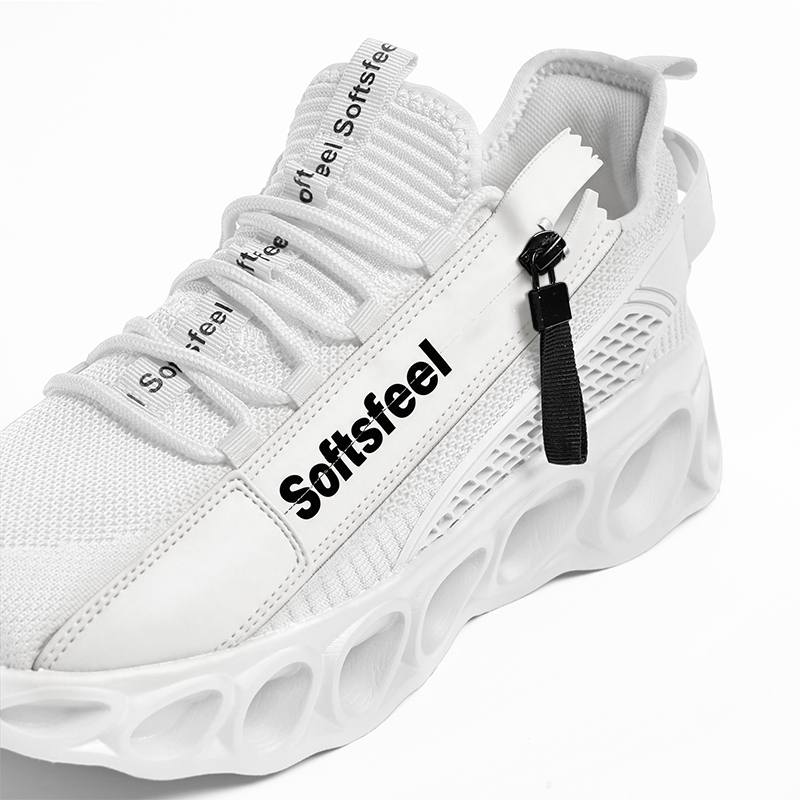 Softsfeel® Men's Side-Zip ComfortFit Walking Shoes - White