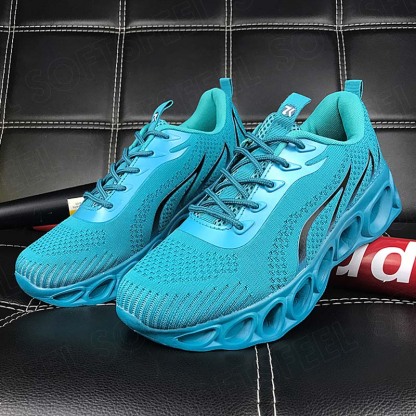 Softsfeel Men's Relieve Foot Pain Perfect Walking Shoes - Lake Blue-SOFTSFEEL