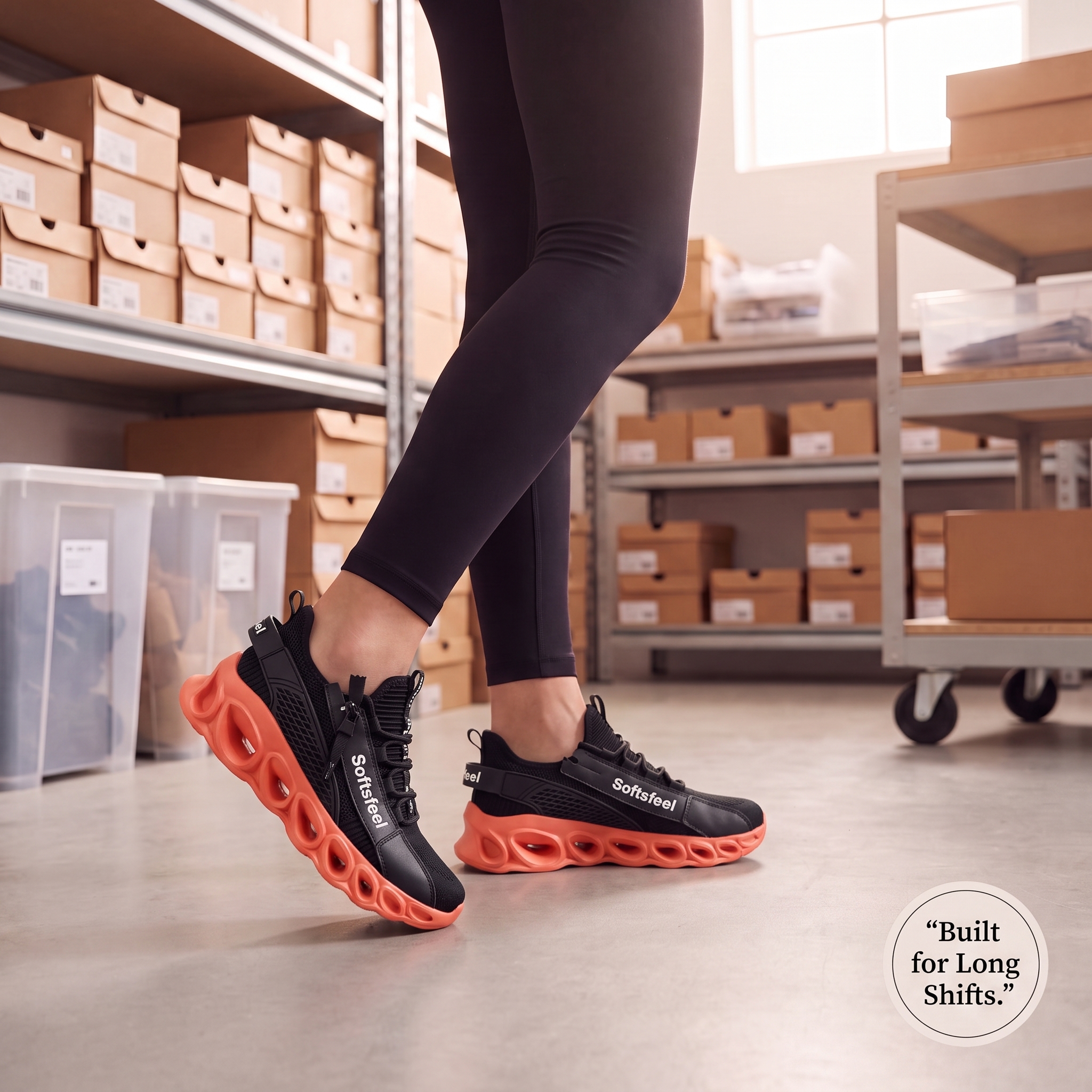 Women's Cloud Wanderer V7 - Black Orange