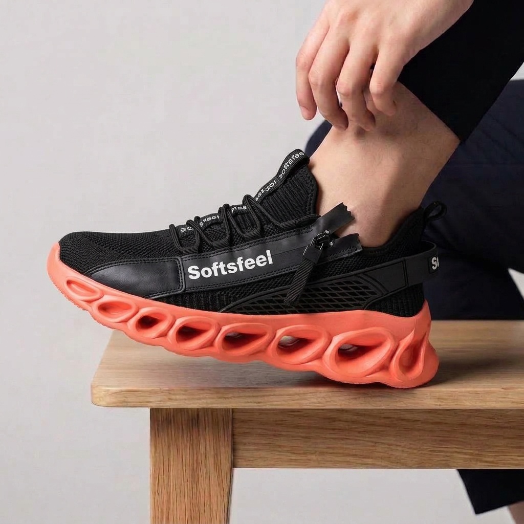 Men's Cloud Wanderer V7 - Black Orange