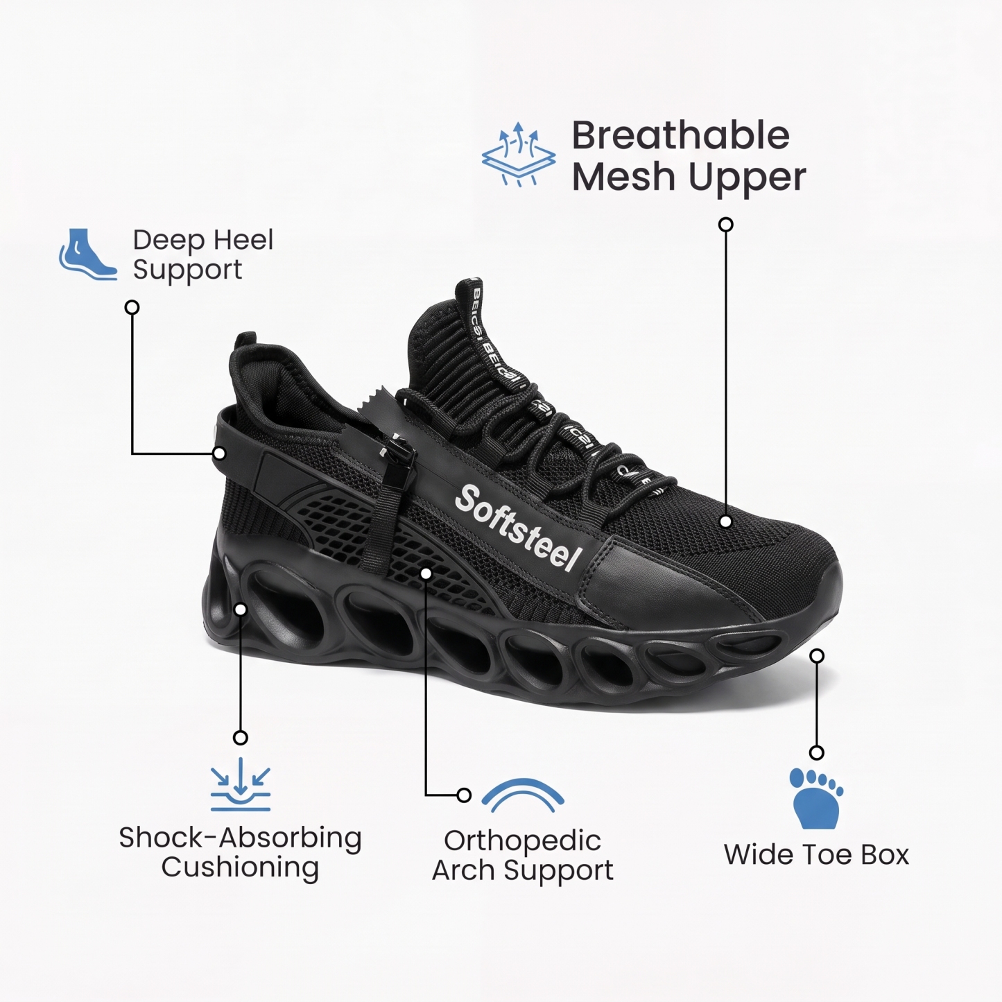 Women's Cloud Wanderer V7 - Black