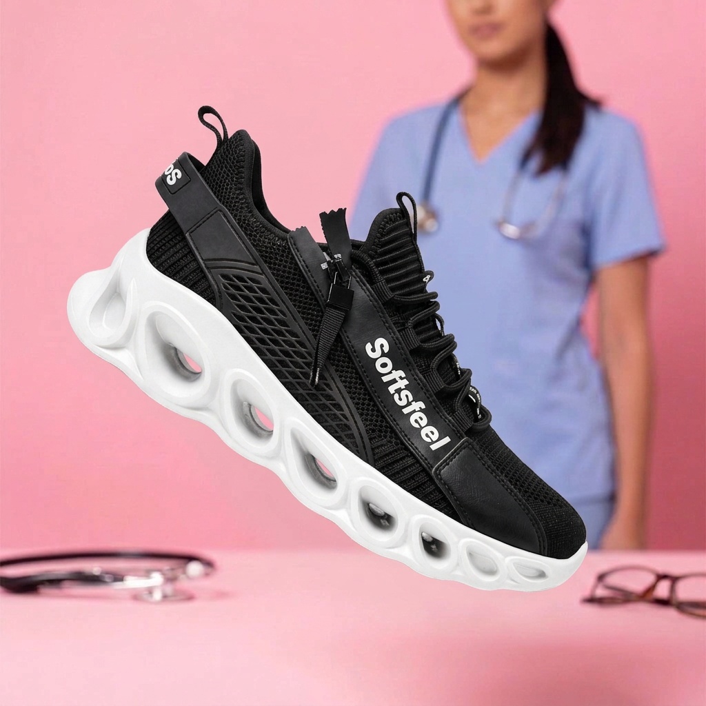 Men's Cloud Wanderer V7 - Black White