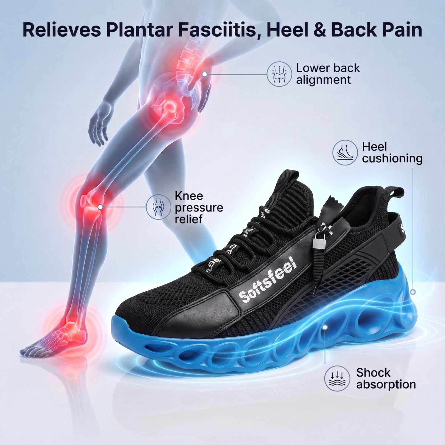 Women's Cloud Wanderer V7 - Black Blue