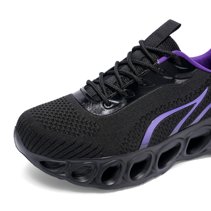 Softsfeel® Men's Relieve Foot Pain Perfect Walking Shoes - Black Purple