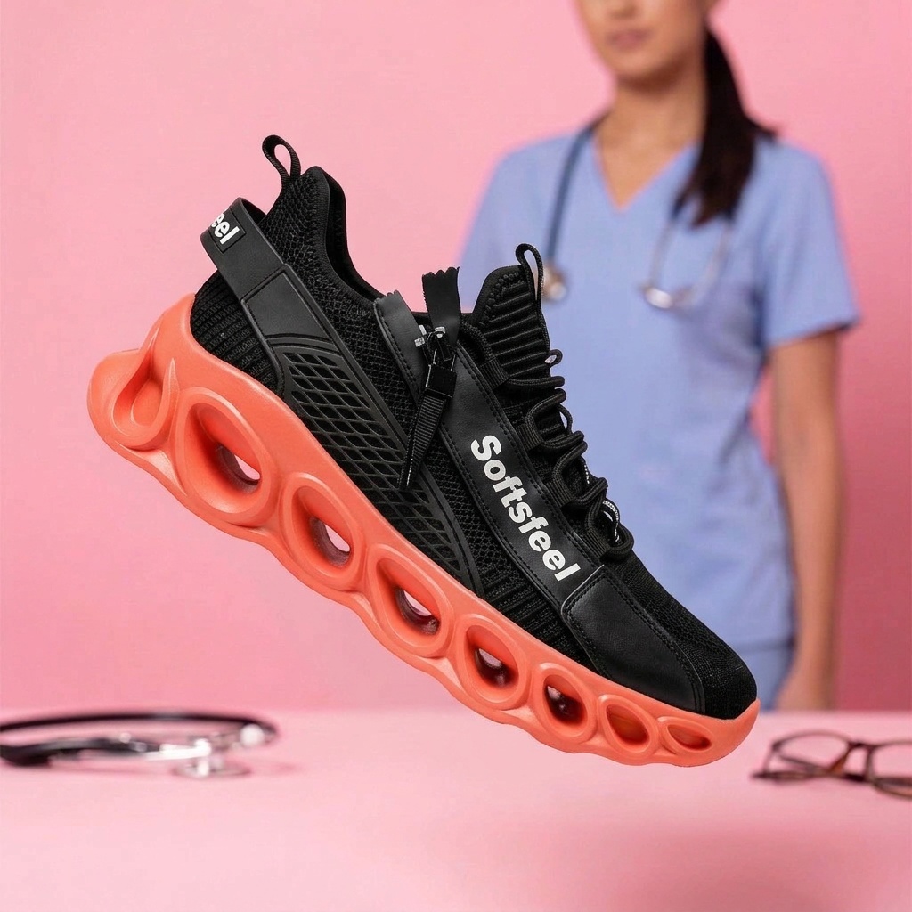 Men's Cloud Wanderer V7 - Black Orange