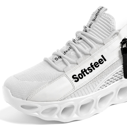 Softsfeel® Men's Side-Zip ComfortFit Walking Shoes - White