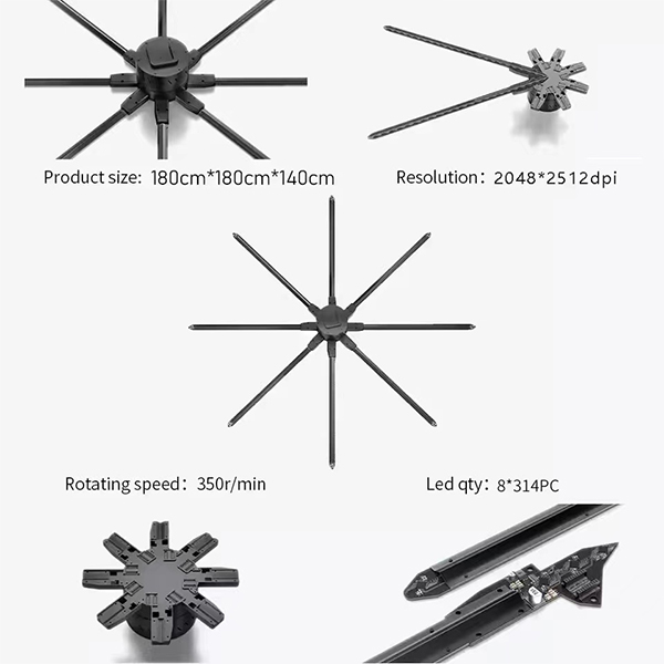 3D LED FAN