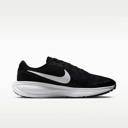 Nike Revolution 8 Straßenlaufschuh (Herren, weit) – Schwarz/Schwarz/Weiß