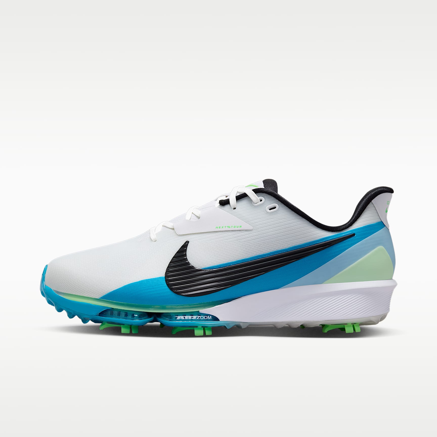 Nike NEXT% TOUR 3 Golfschuh – Weiß/Summit White/Light Current Blue/Schwarz