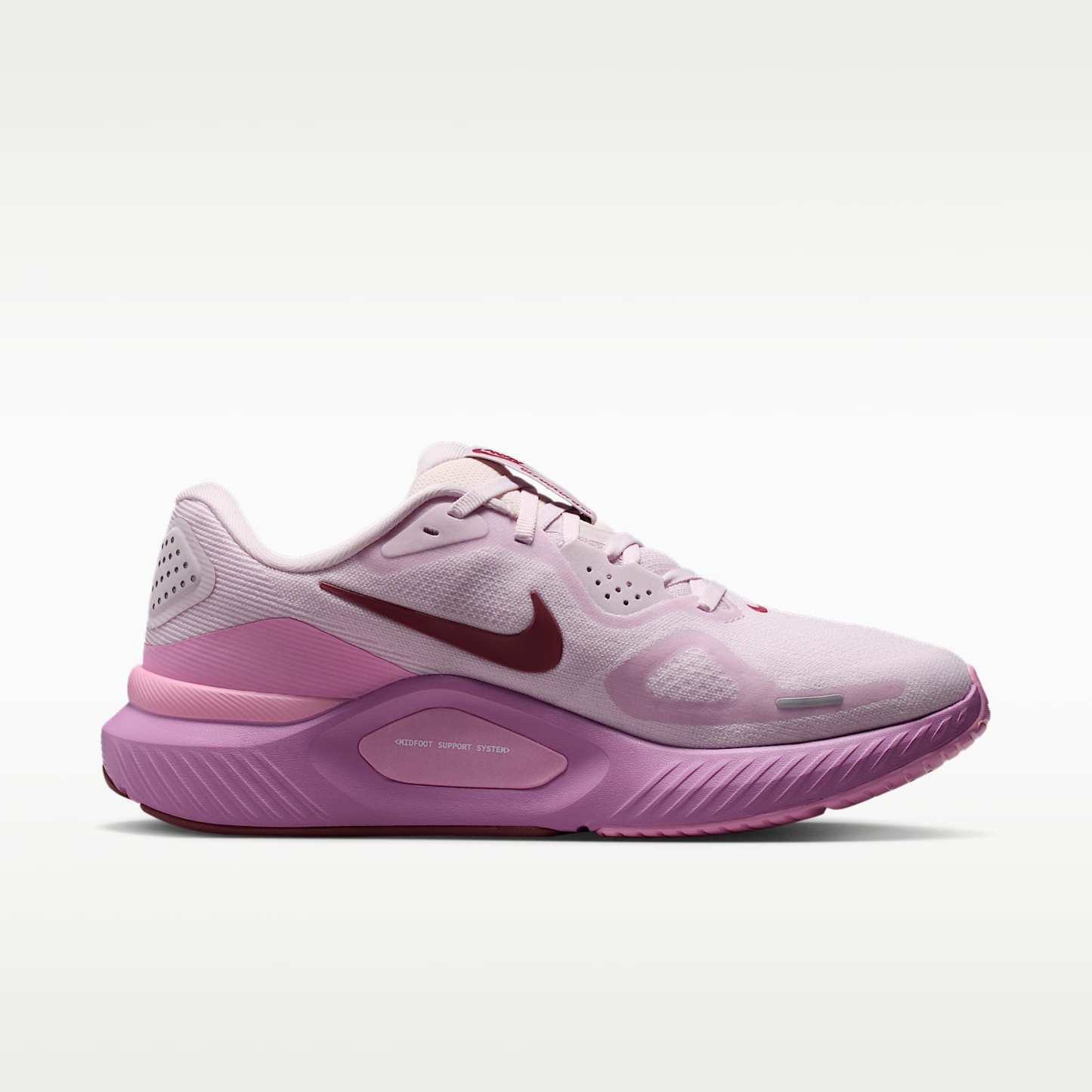 Nike Structure 26 Straßenlaufschuh (Damen) – Bleached Lilac/Pink Rise/Light Magenta/Pink Smoke