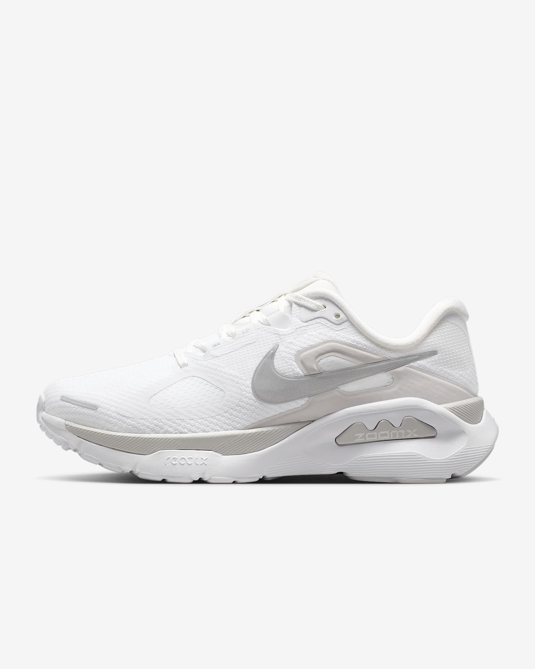 Nike Structure Plus Straßenlaufschuh (Damen) – Weiß/Photon Dust/Metallic Silver