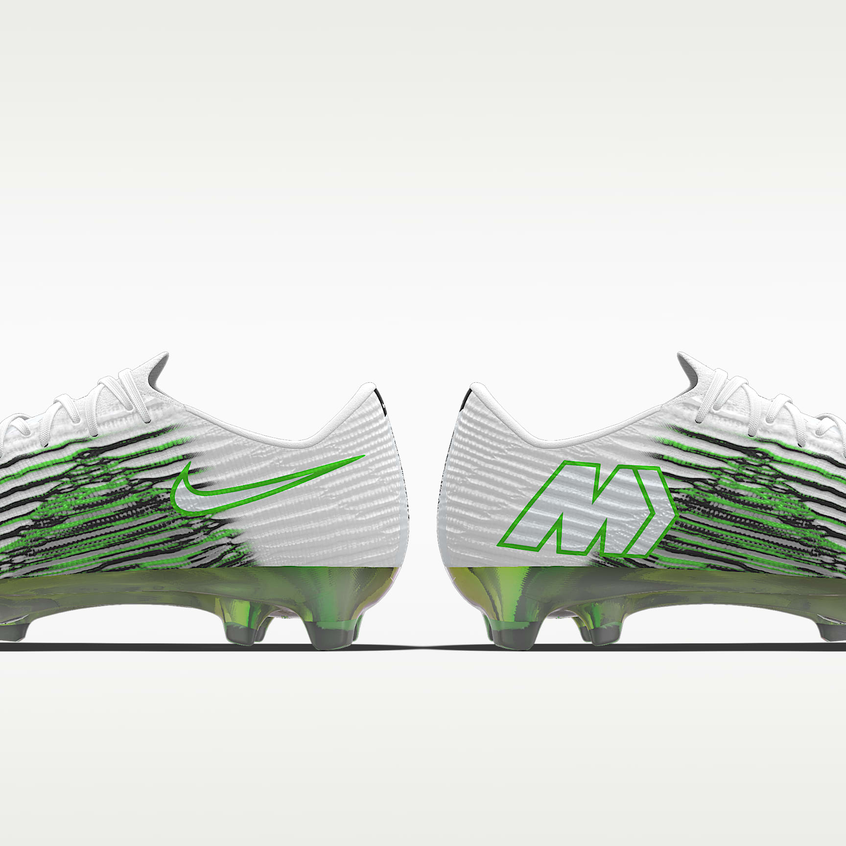 Nike Mercurial Superfly 11 Elite By You personalisierbarer Low-Top-Fußballschuh für normalen Rasen – Weiß/Weiß [9103066846]