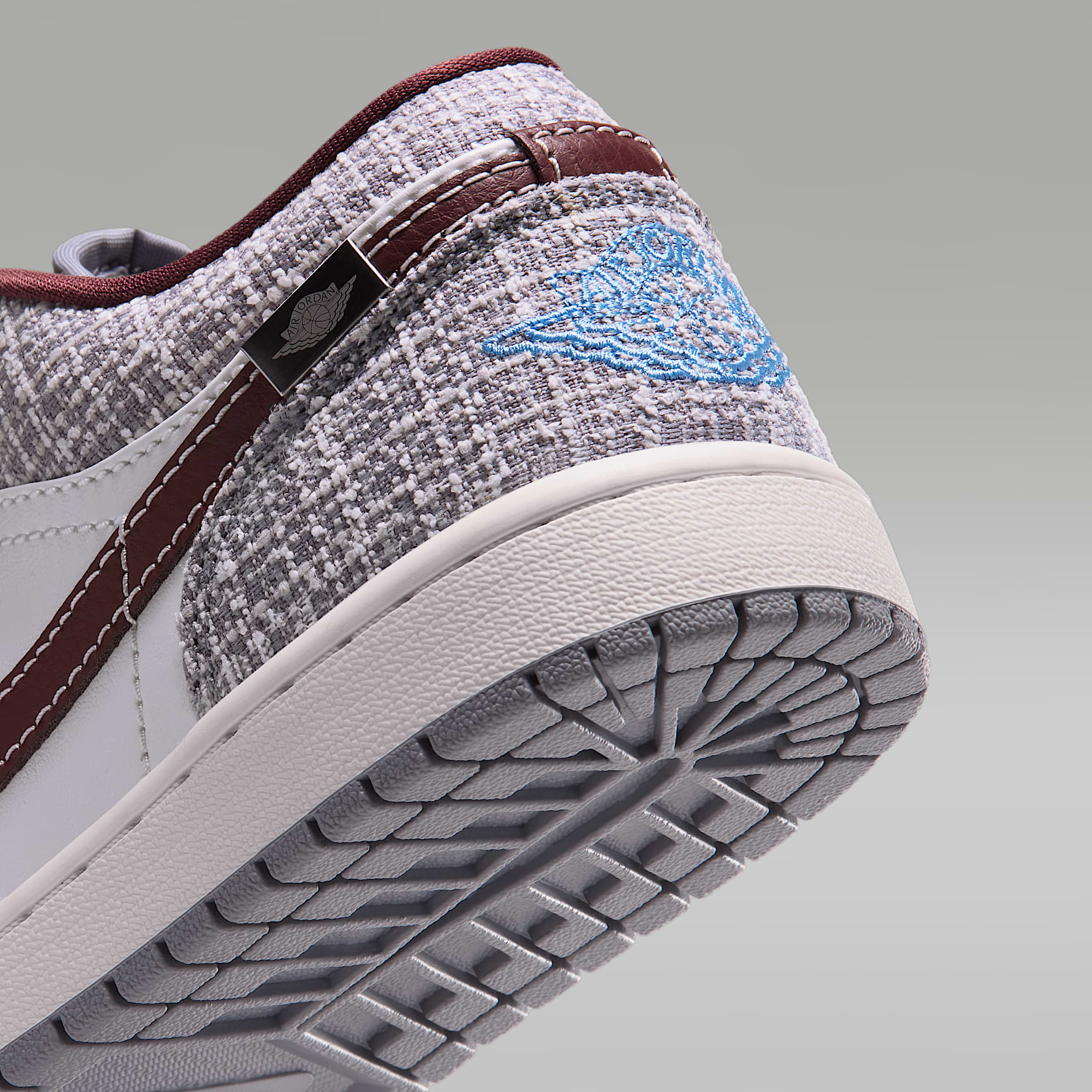 Air Jordan 1 Low Damenschuh – Summit White/Summit White/Work Blue/Light Boulder